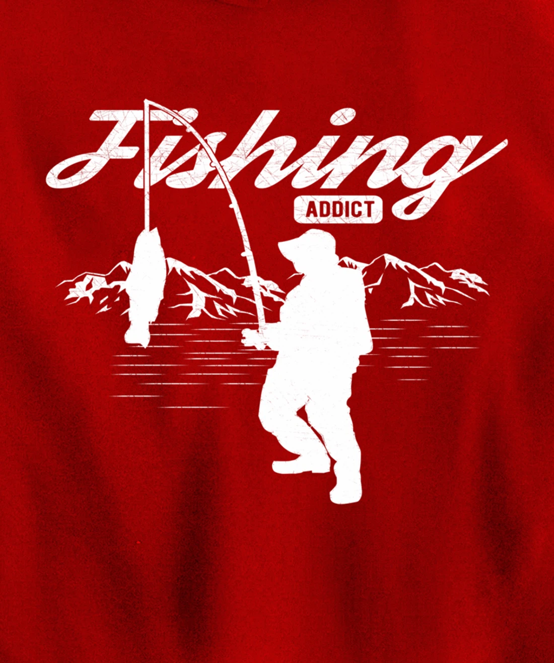 Mens Fishing Graphic Funny Fisherman Gift Fishing For Men Pullover Hoodie