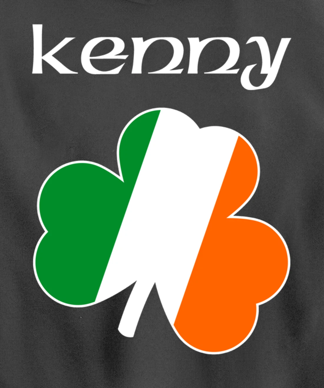 Kenny Irish Last Name Gift Ireland Flag Shamrock Surname Pullover Hoodie