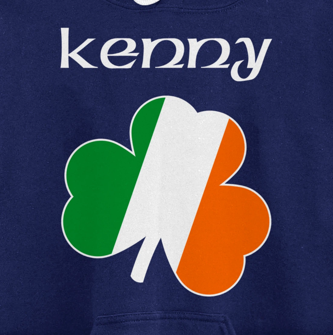 Kenny Irish Last Name Gift Ireland Flag Shamrock Surname Pullover Hoodie