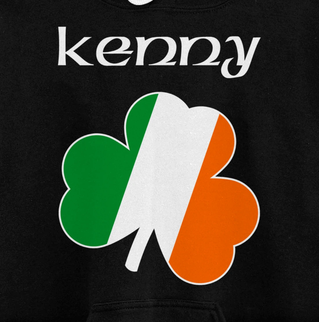 Kenny Irish Last Name Gift Ireland Flag Shamrock Surname Pullover Hoodie