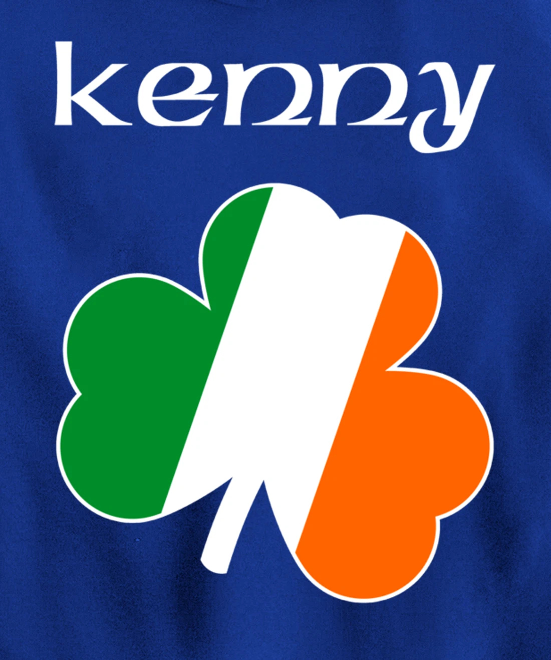 Kenny Irish Last Name Gift Ireland Flag Shamrock Surname Pullover Hoodie