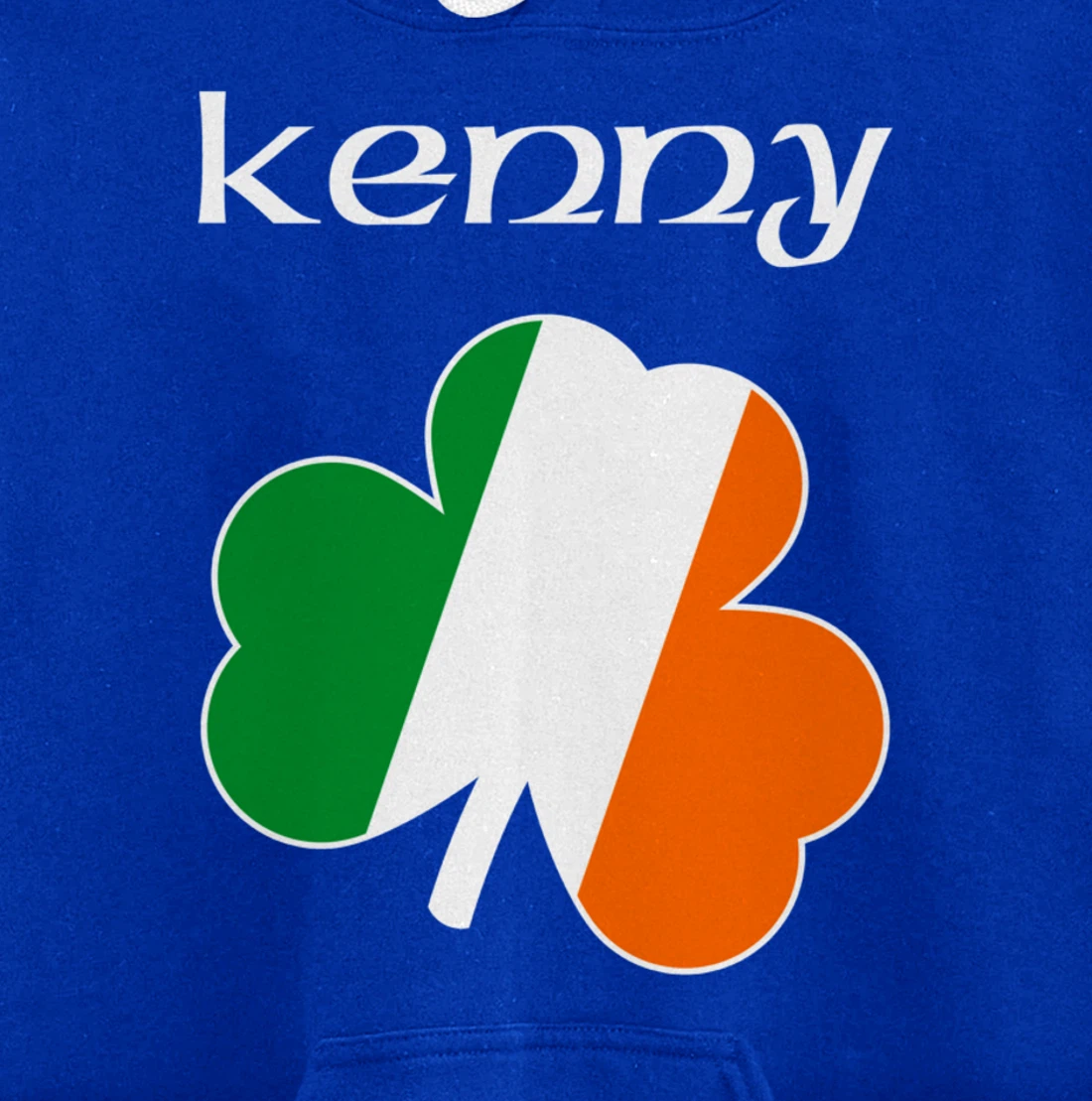 Kenny Irish Last Name Gift Ireland Flag Shamrock Surname Pullover Hoodie