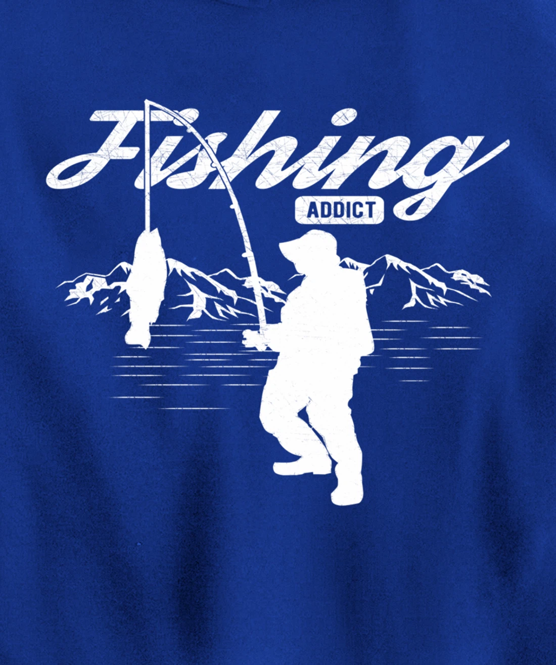 Mens Fishing Graphic Funny Fisherman Gift Fishing For Men Pullover Hoodie