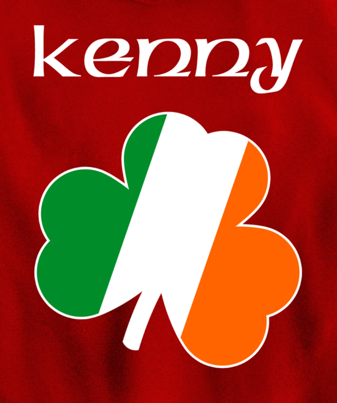 Kenny Irish Last Name Gift Ireland Flag Shamrock Surname Pullover Hoodie
