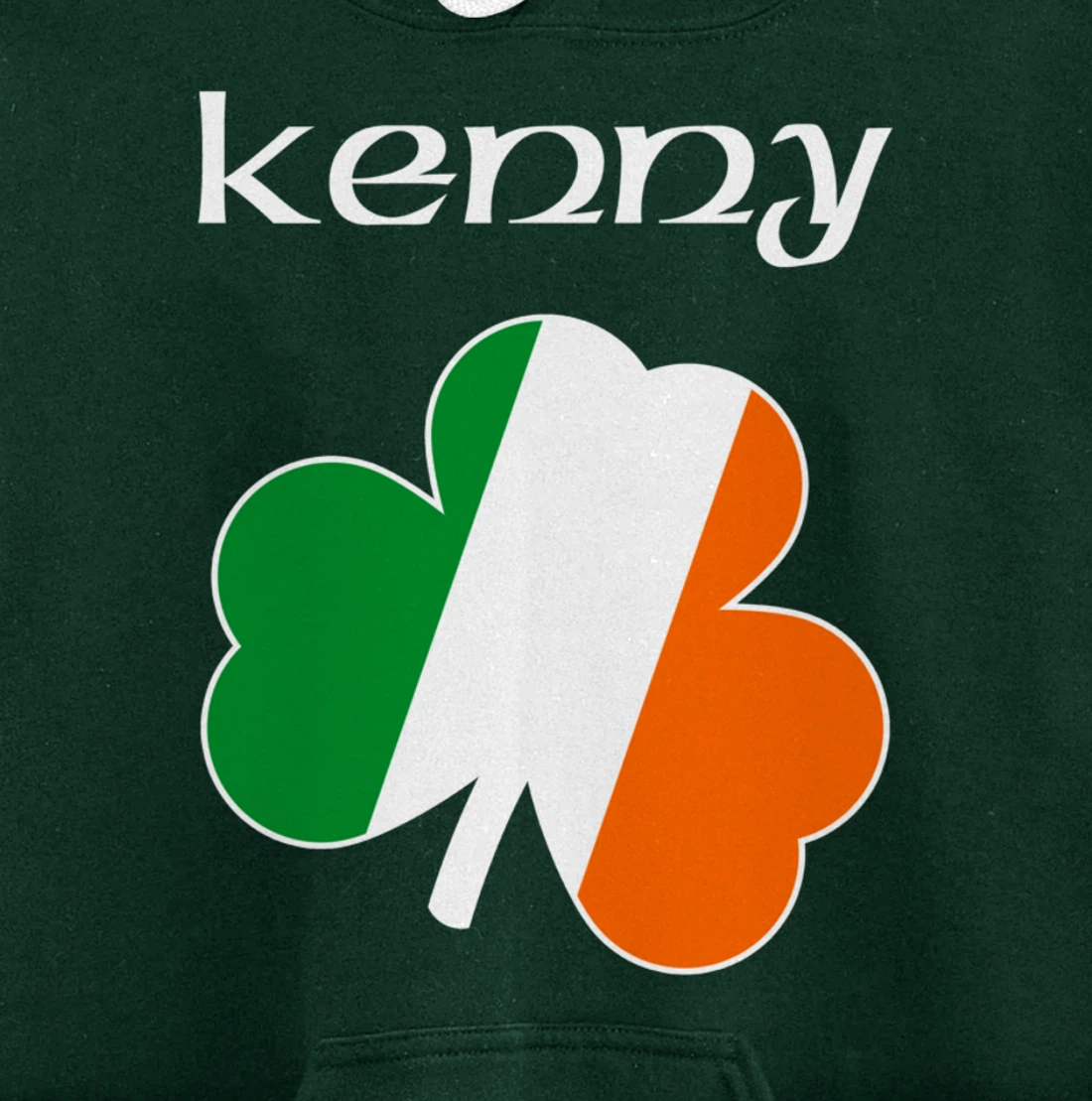 Kenny Irish Last Name Gift Ireland Flag Shamrock Surname Pullover Hoodie