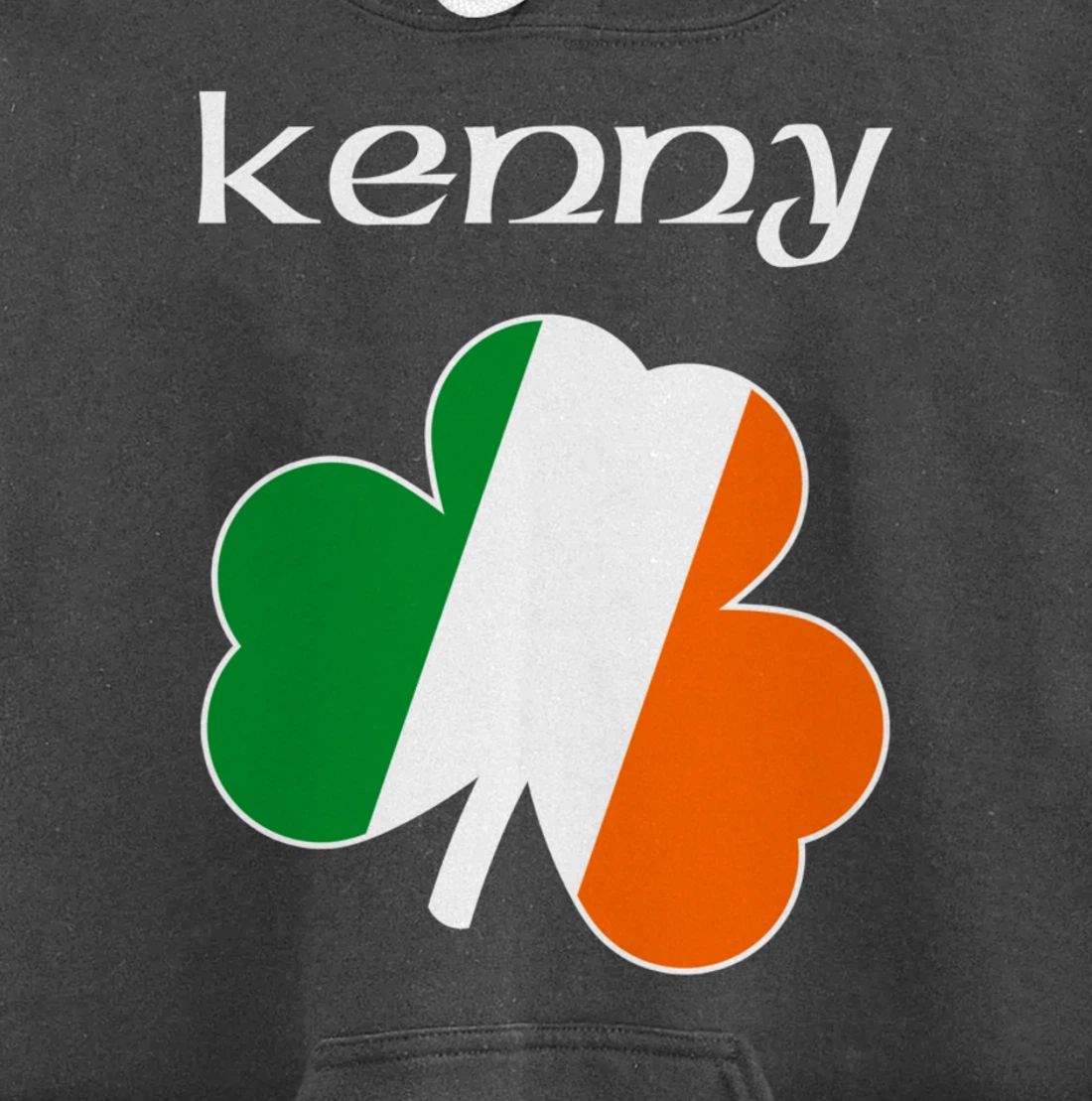 Kenny Irish Last Name Gift Ireland Flag Shamrock Surname Pullover Hoodie