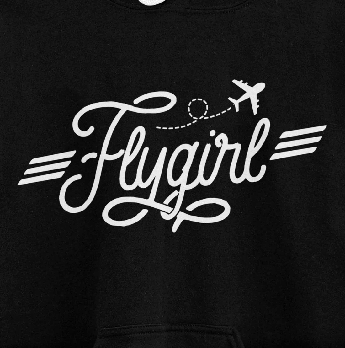 Flygirl Vintage Aviation Shirt Pilot Gift Flight Attendant Pullover Hoodie