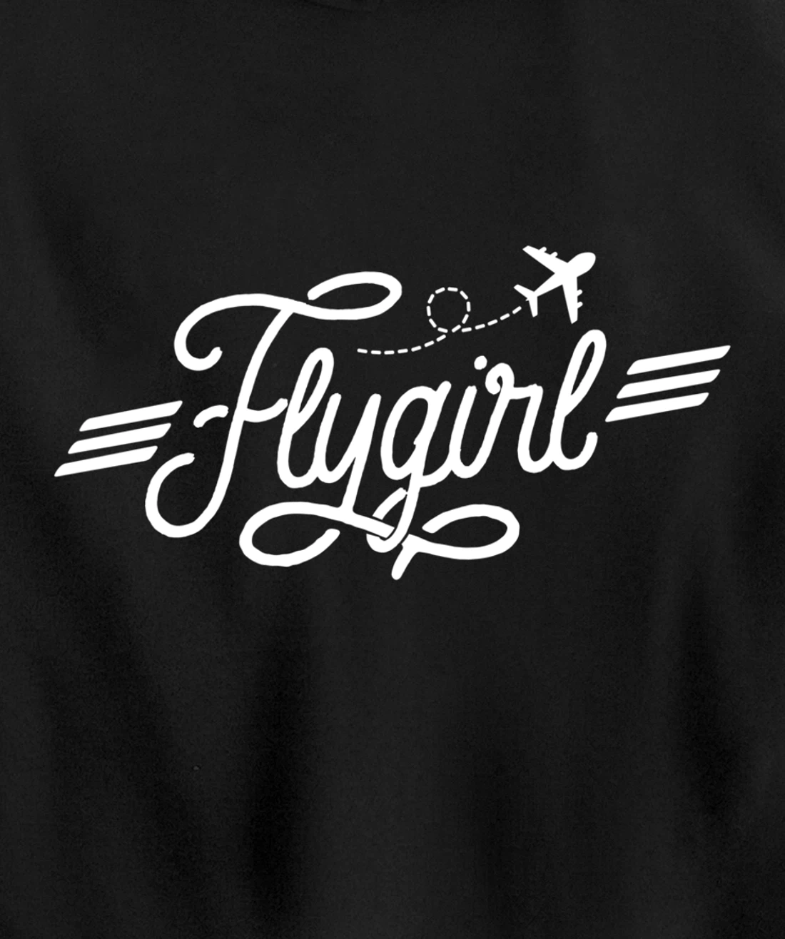 Flygirl Vintage Aviation Shirt Pilot Gift Flight Attendant Pullover Hoodie