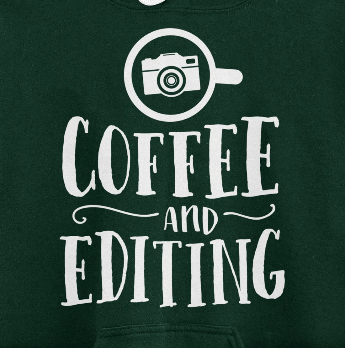 Funny Photographer Gift Coffee And Editing Photography Pullover Hoodie