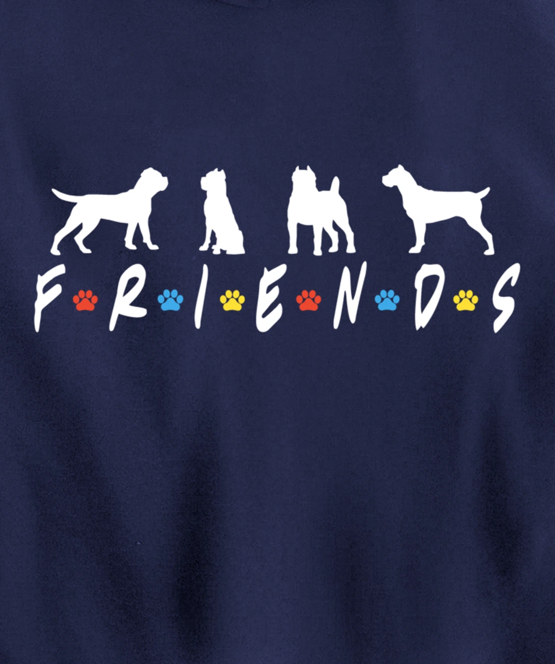 Retro Cane Corso Dog Friends Crewneck, Cane Corso Dog Lover Pullover Hoodie