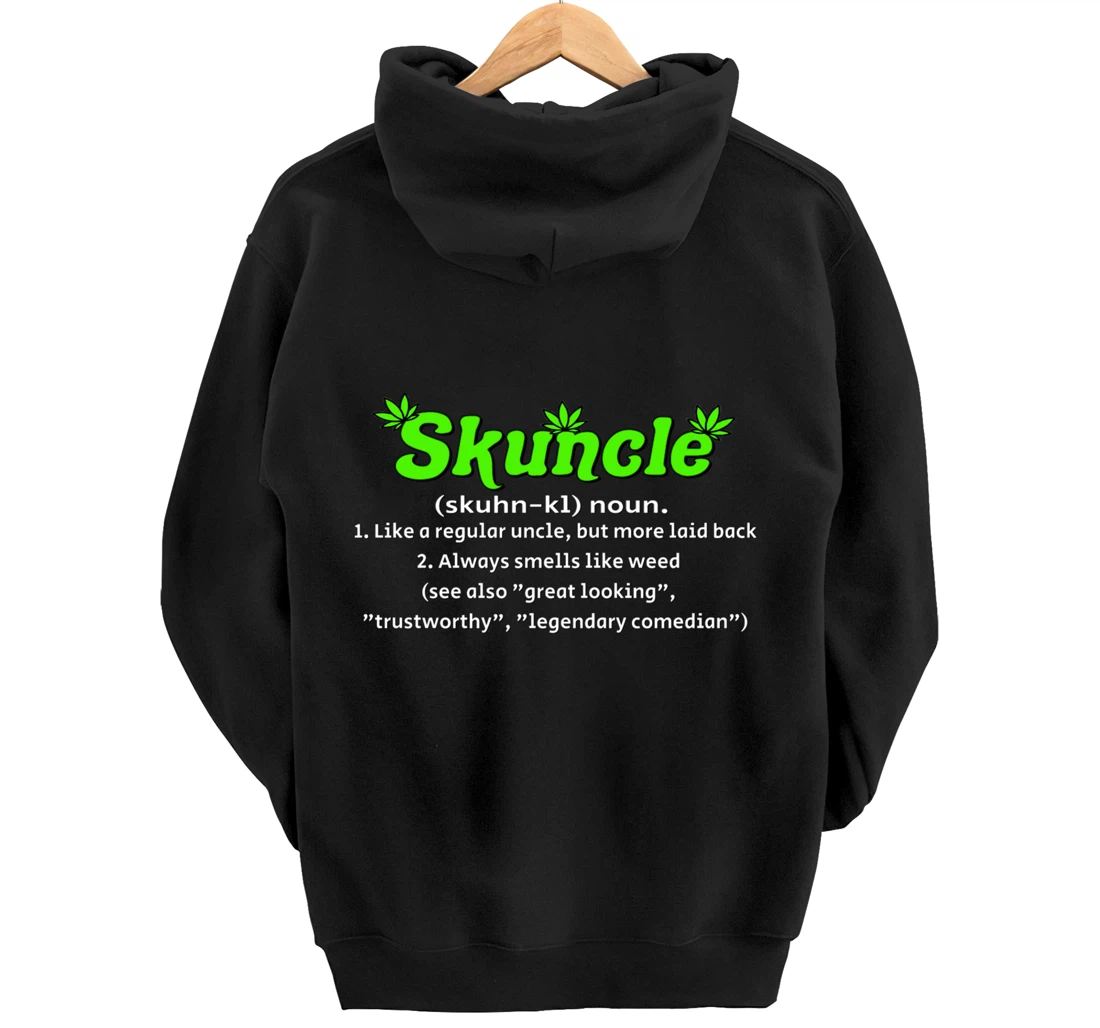 Skuncle Definition 420 Pothead Pullover Hoodie