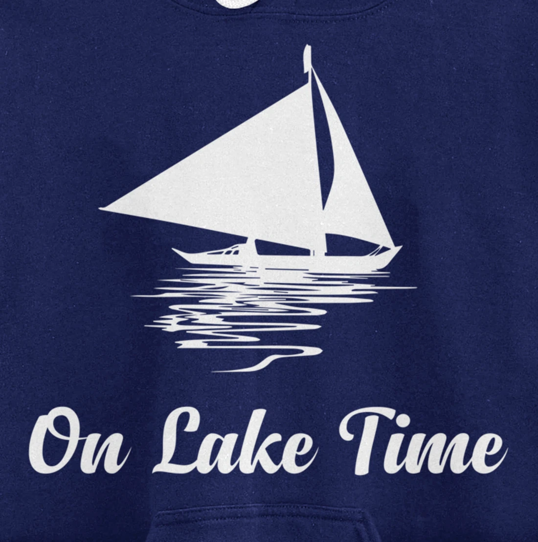 On Lake Time Funny Summer Boating And Fishing Pullover Hoodie