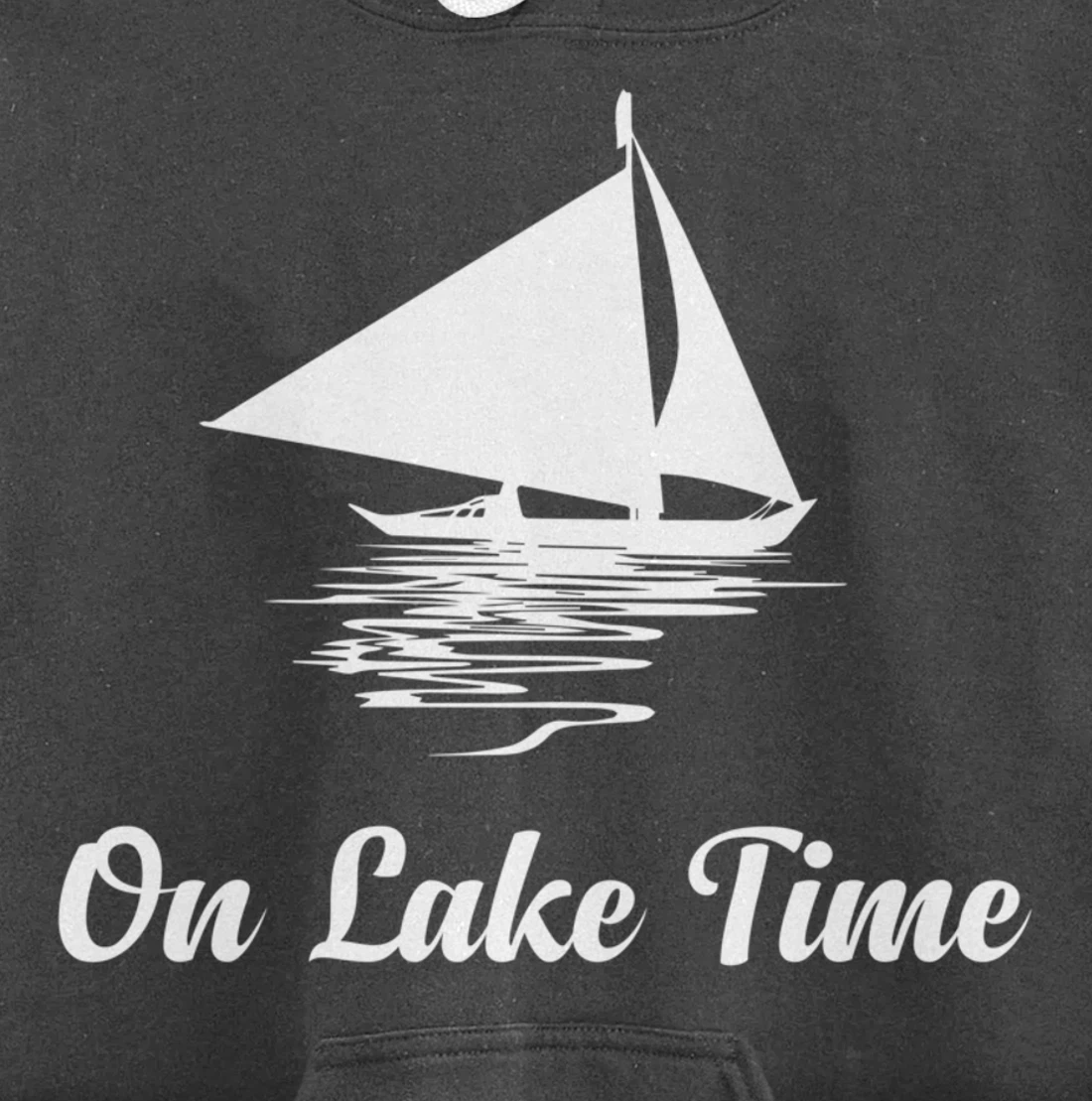 On Lake Time Funny Summer Boating And Fishing Pullover Hoodie