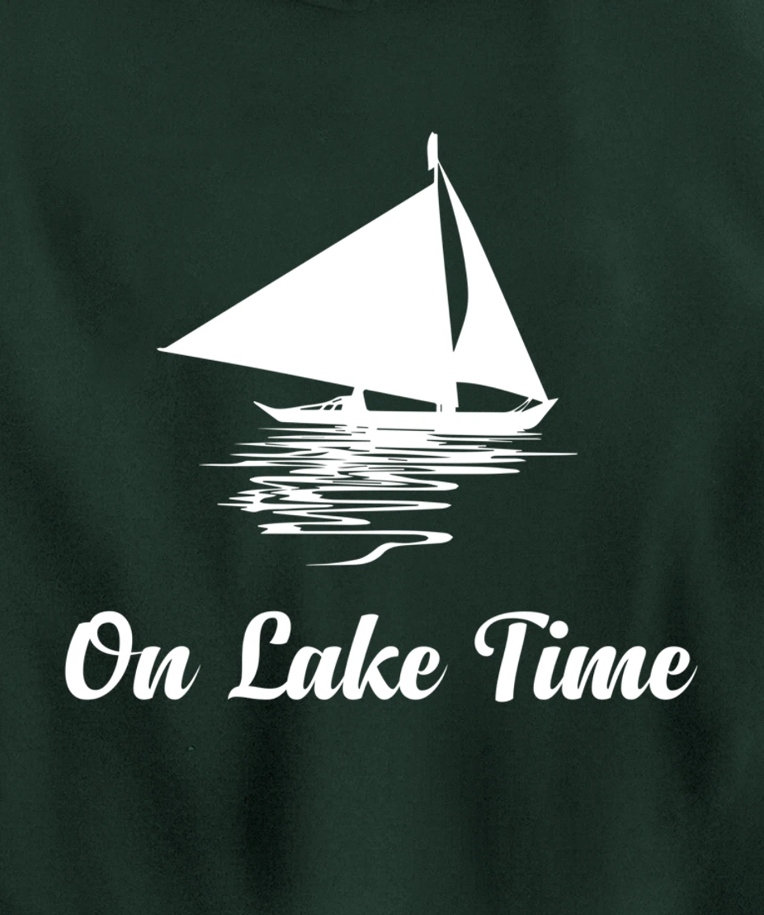 On Lake Time Funny Summer Boating And Fishing Pullover Hoodie