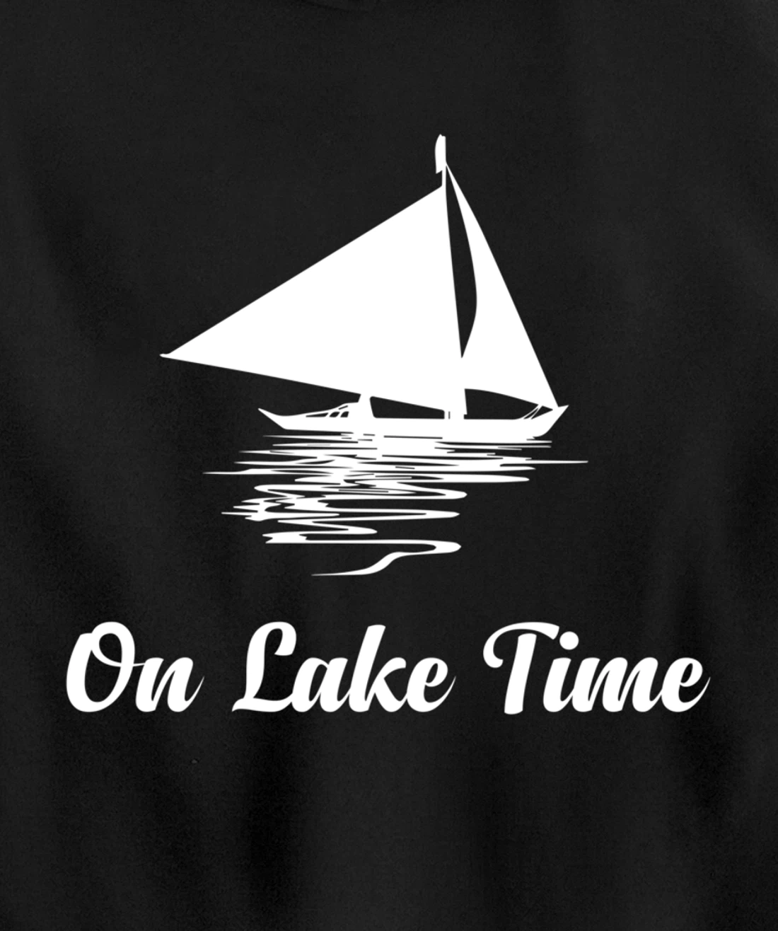 On Lake Time Funny Summer Boating And Fishing Pullover Hoodie