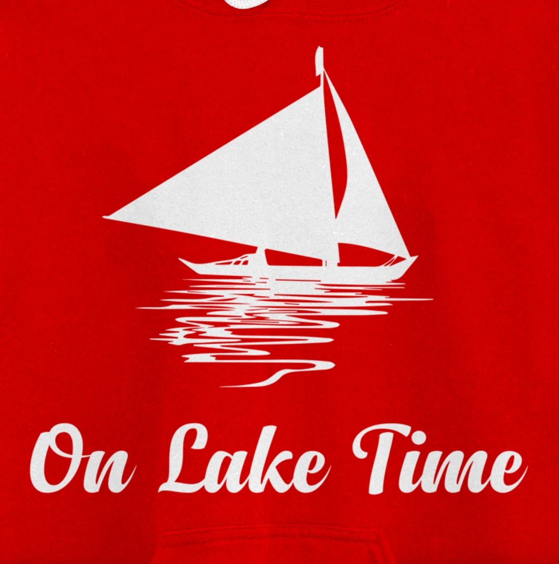 On Lake Time Funny Summer Boating And Fishing Pullover Hoodie