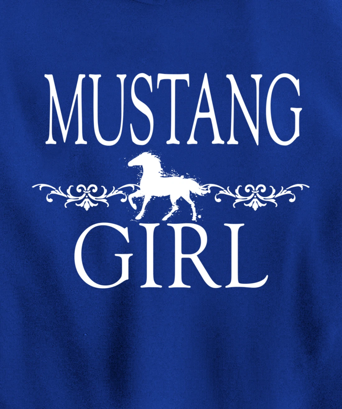 Mustang Girl Horse Pullover Hoodie