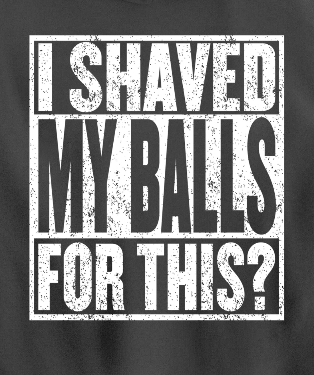 I Shaved My Balls For This Hoodie Funny Mens Adult Humor Pullover Hoodie