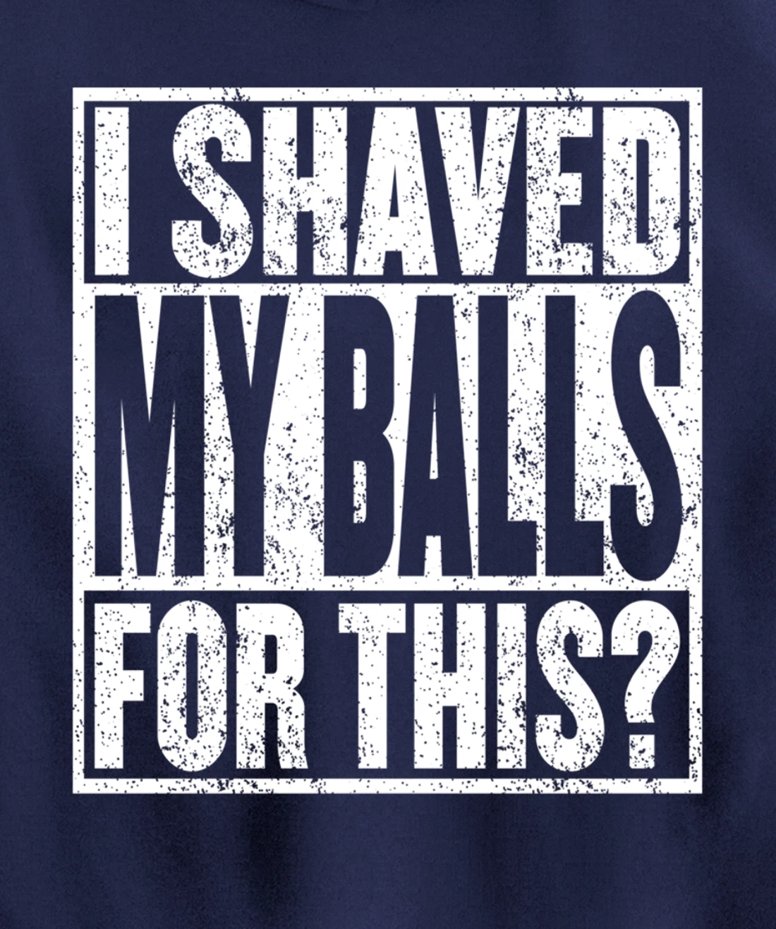 I Shaved My Balls For This Hoodie Funny Mens Adult Humor Pullover Hoodie