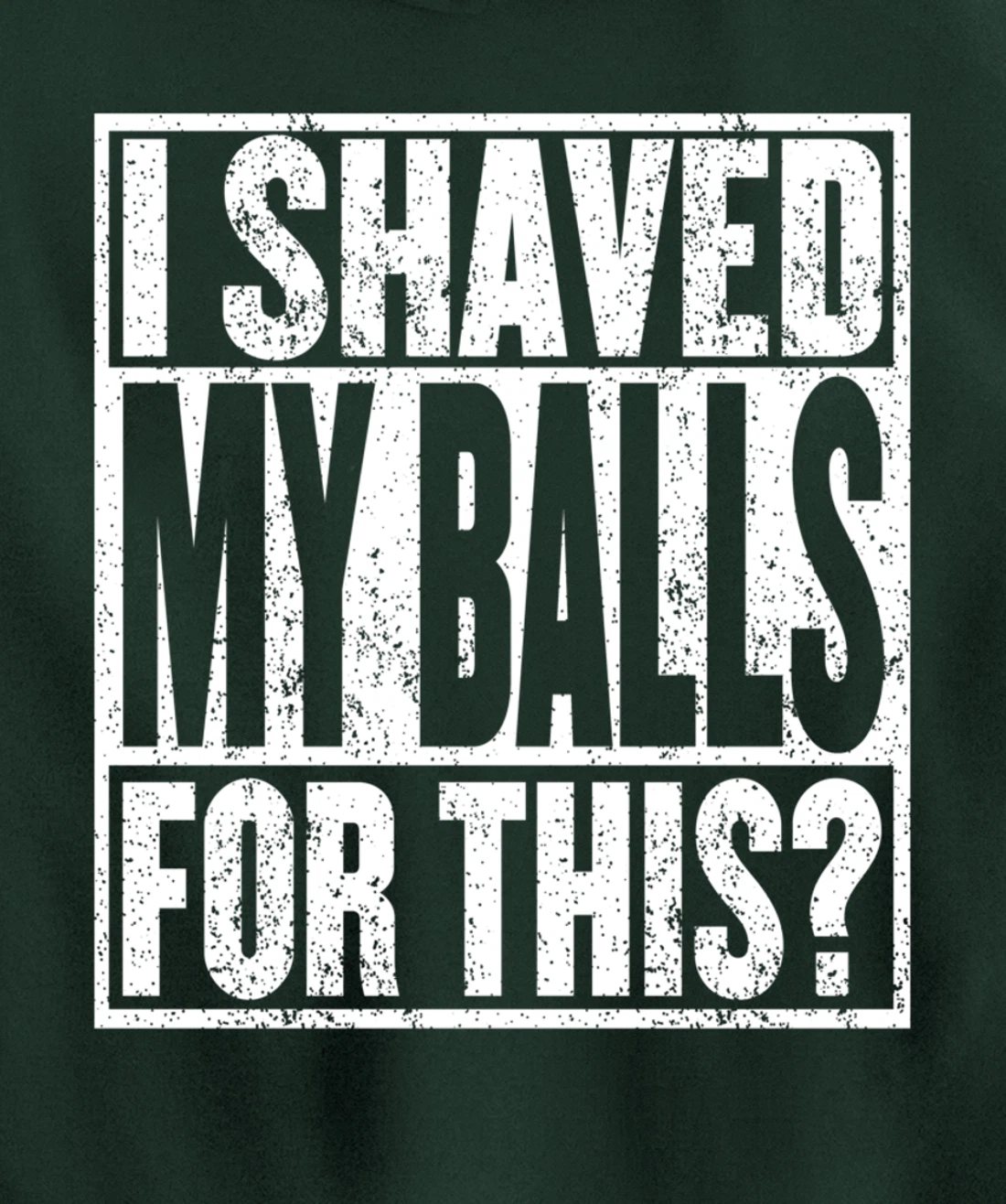 I Shaved My Balls For This Hoodie Funny Mens Adult Humor Pullover Hoodie