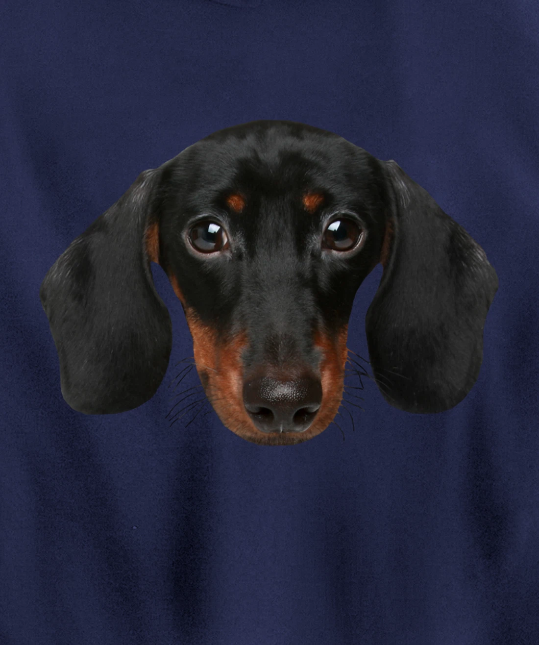 Novelty Dachshund / Wiener Dog Face Hoodie for Doxie Lovers Pullover Hoodie