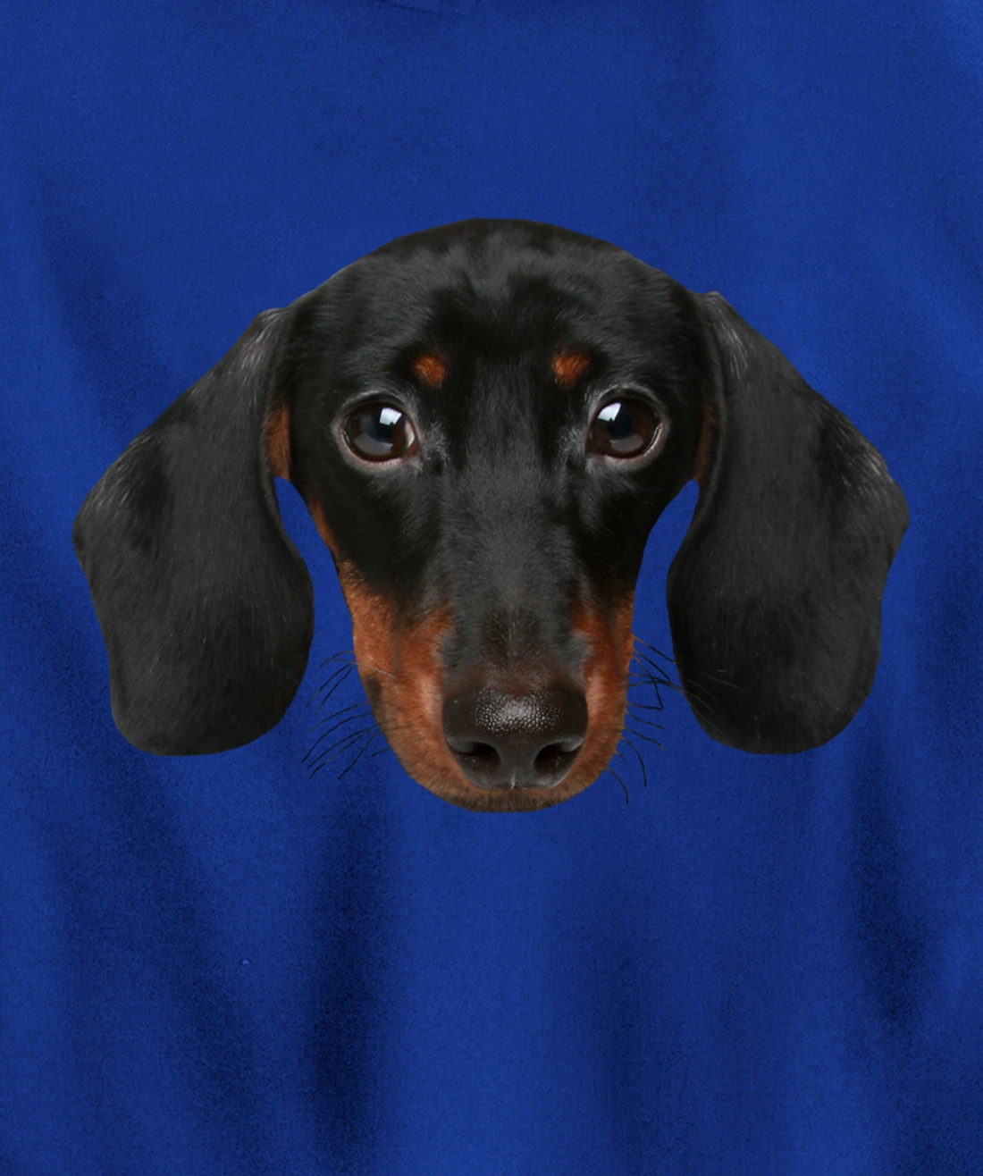 Novelty Dachshund / Wiener Dog Face Hoodie for Doxie Lovers Pullover Hoodie