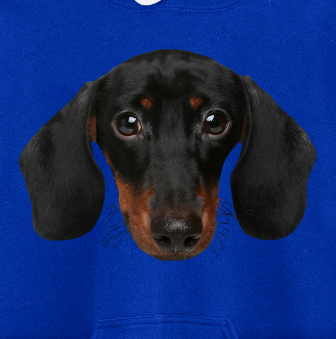 Novelty Dachshund / Wiener Dog Face Hoodie for Doxie Lovers Pullover Hoodie