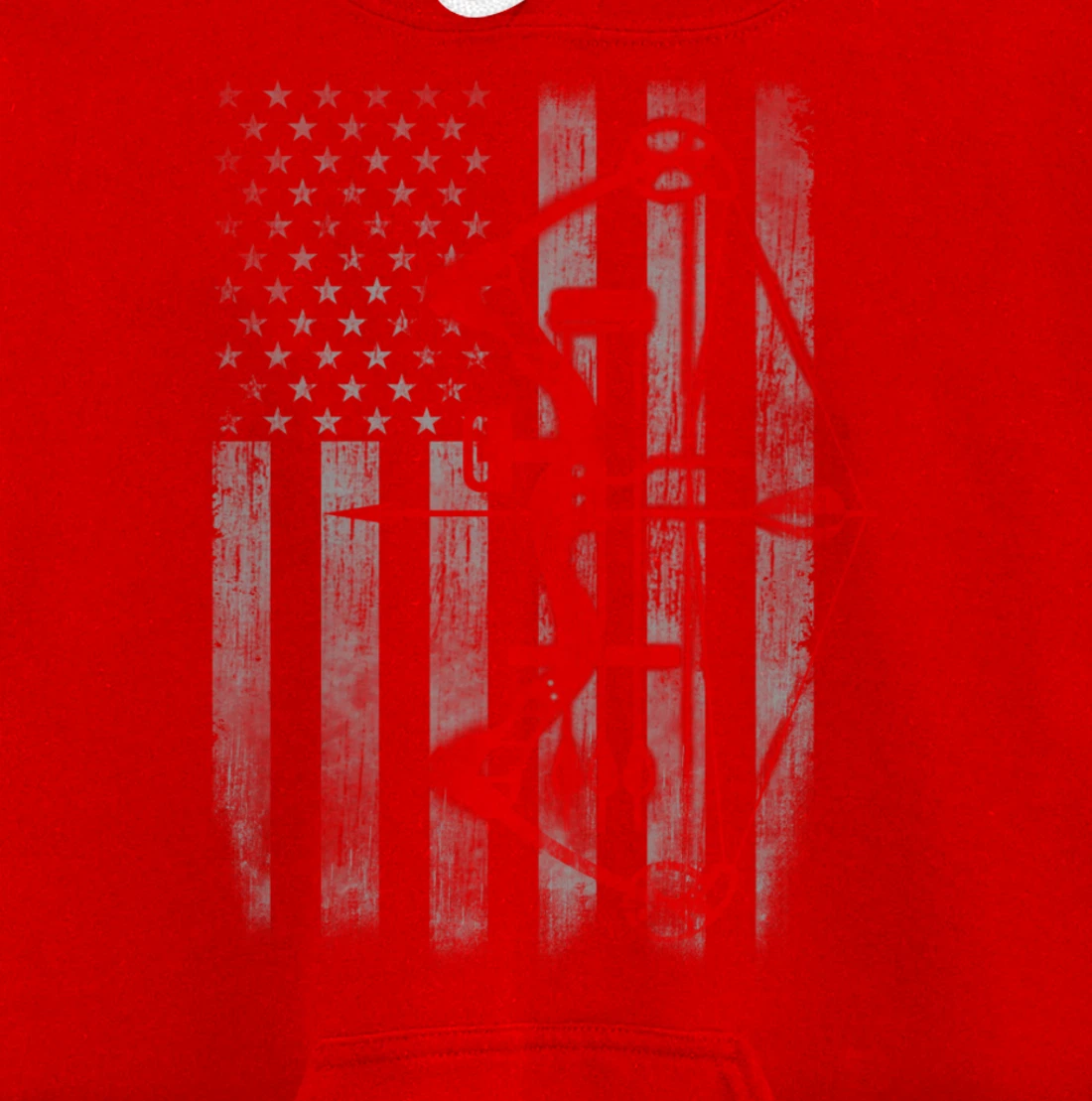 Bow hunting flag Archery Pullover Hoodie