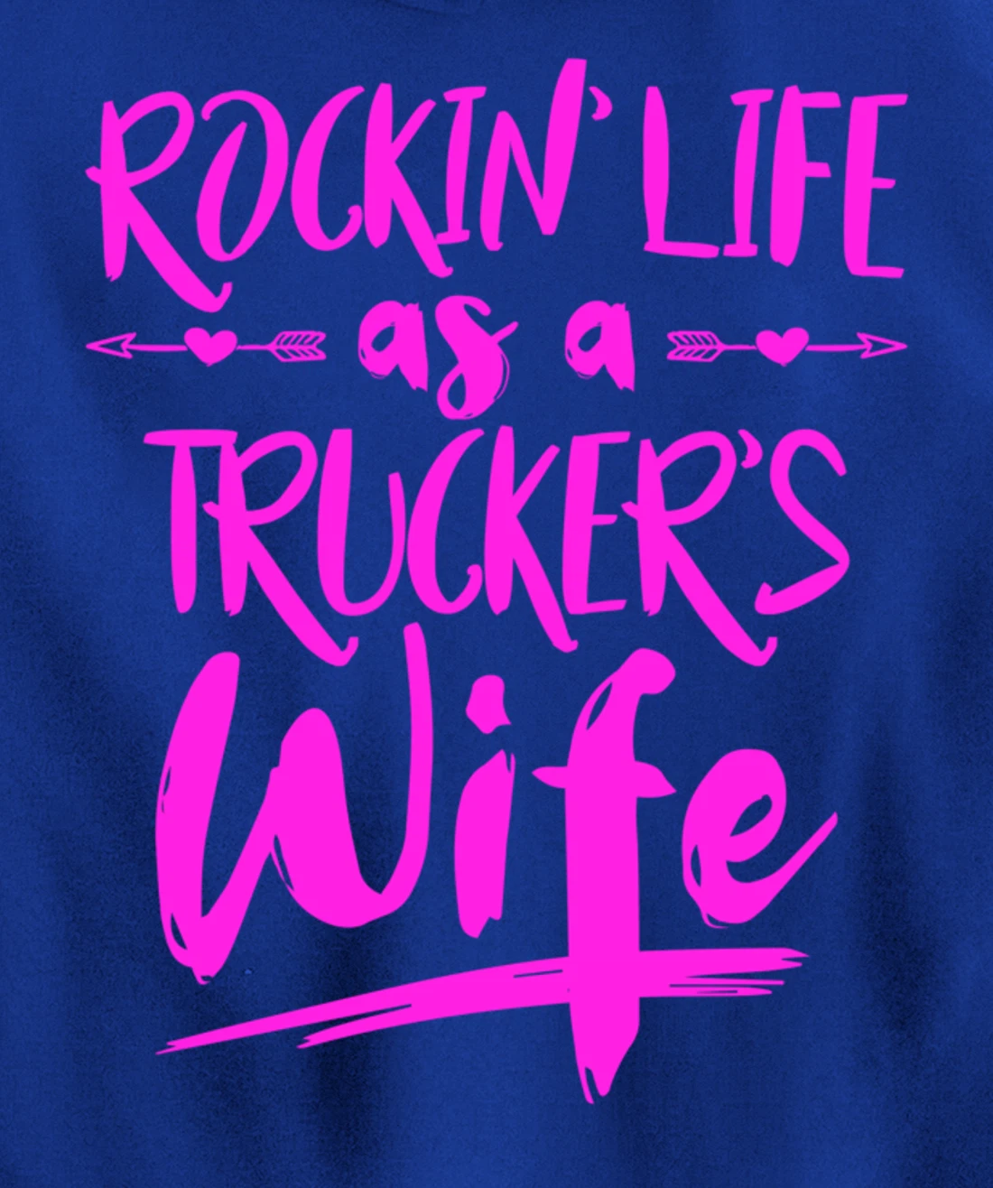 Cute Wife Semi Truck Driver Design For Wives Of Truckers Pullover Hoodie