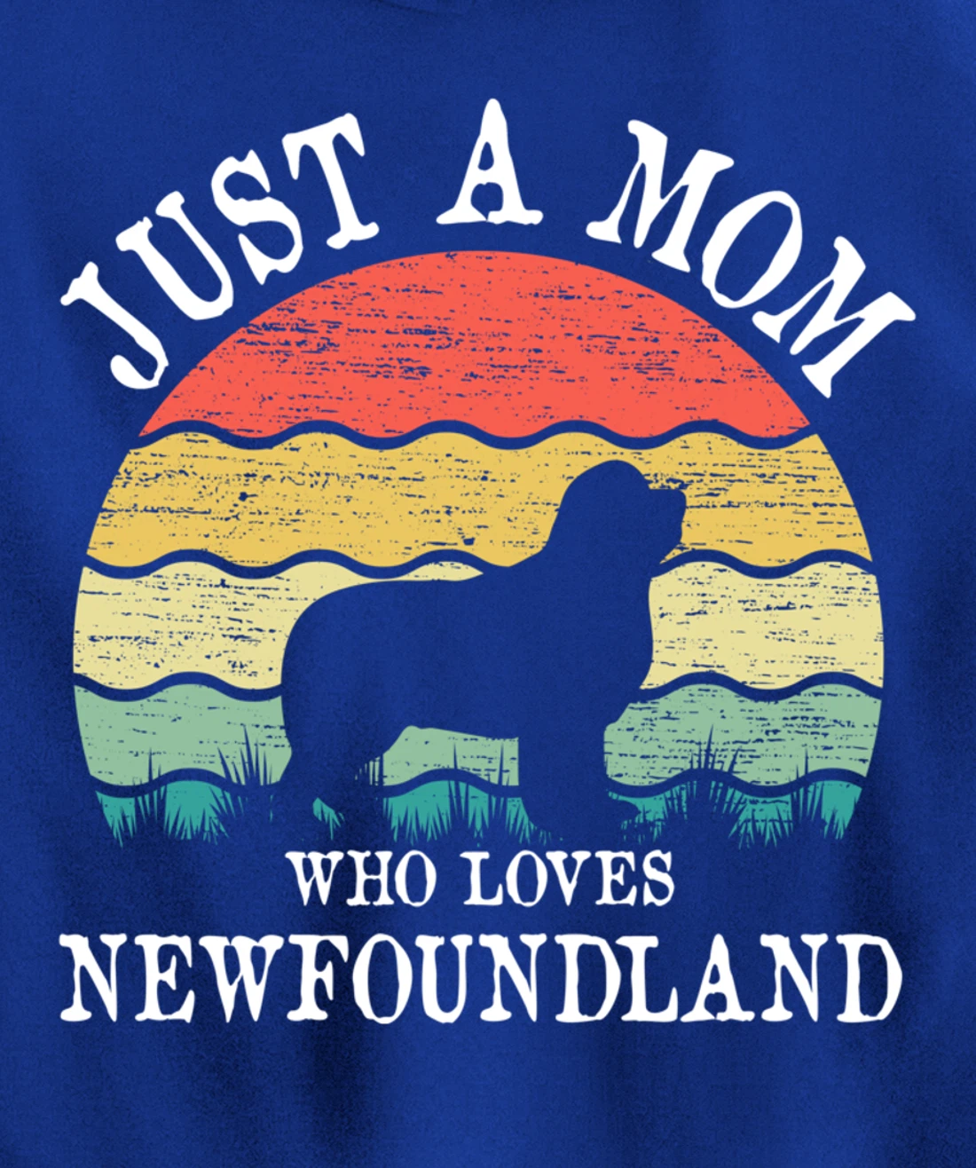 Just A Mom Who Loves Newfoundland Dog Lover Mom Pullover Hoodie