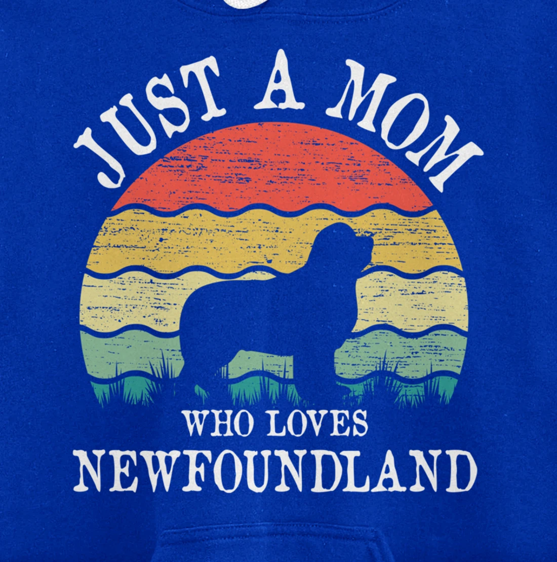 Just A Mom Who Loves Newfoundland Dog Lover Mom Pullover Hoodie