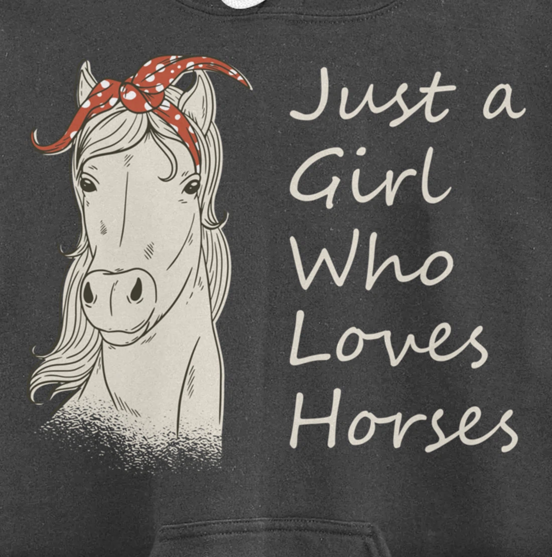 Just A Girl Who Loves Horses - Horse Riding Gift Pullover Hoodie