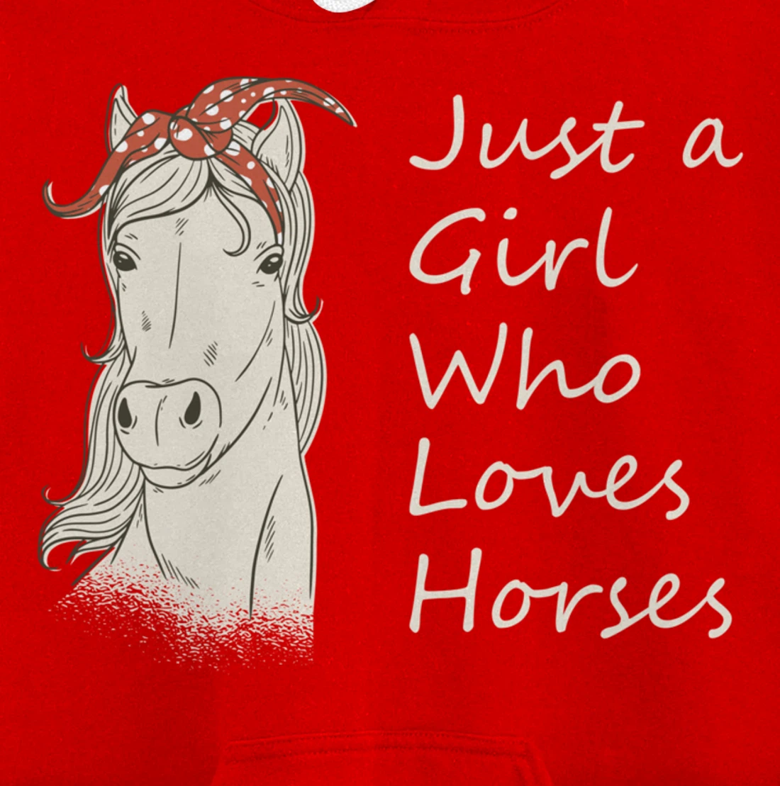 Just A Girl Who Loves Horses - Horse Riding Gift Pullover Hoodie