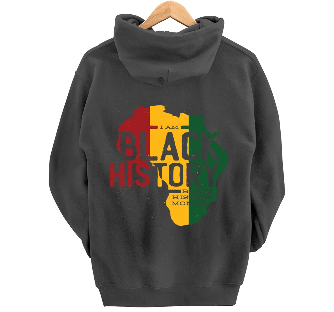 I AM BLACK HISTORY BLACK HISTORY MONTH Pullover Hoodie
