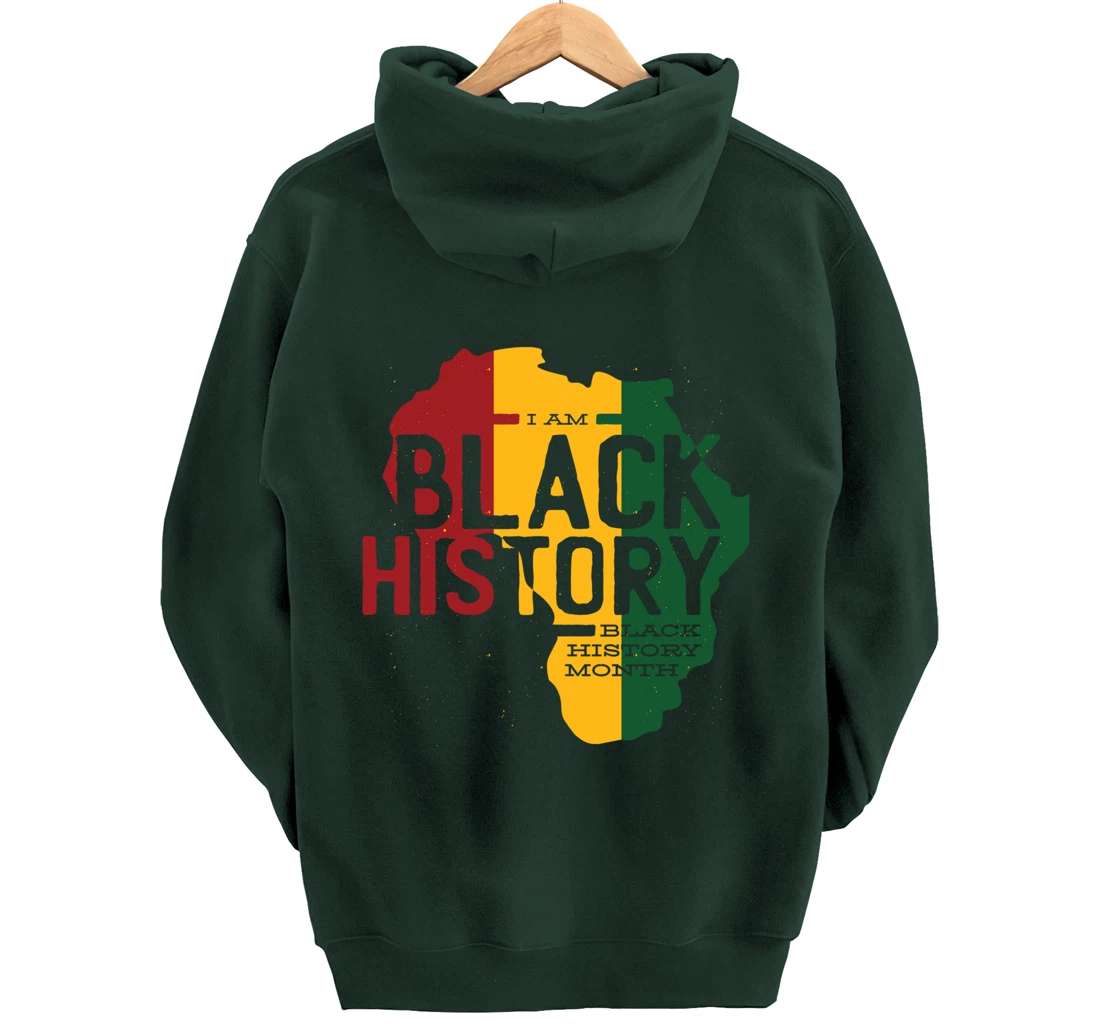 I AM BLACK HISTORY BLACK HISTORY MONTH Pullover Hoodie
