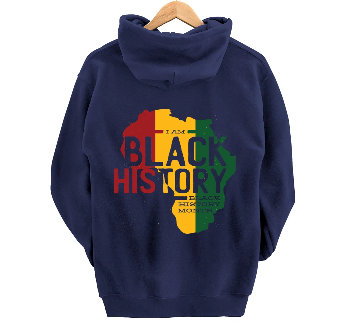 I AM BLACK HISTORY BLACK HISTORY MONTH Pullover Hoodie