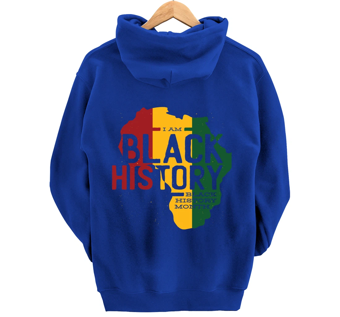 I AM BLACK HISTORY BLACK HISTORY MONTH Pullover Hoodie
