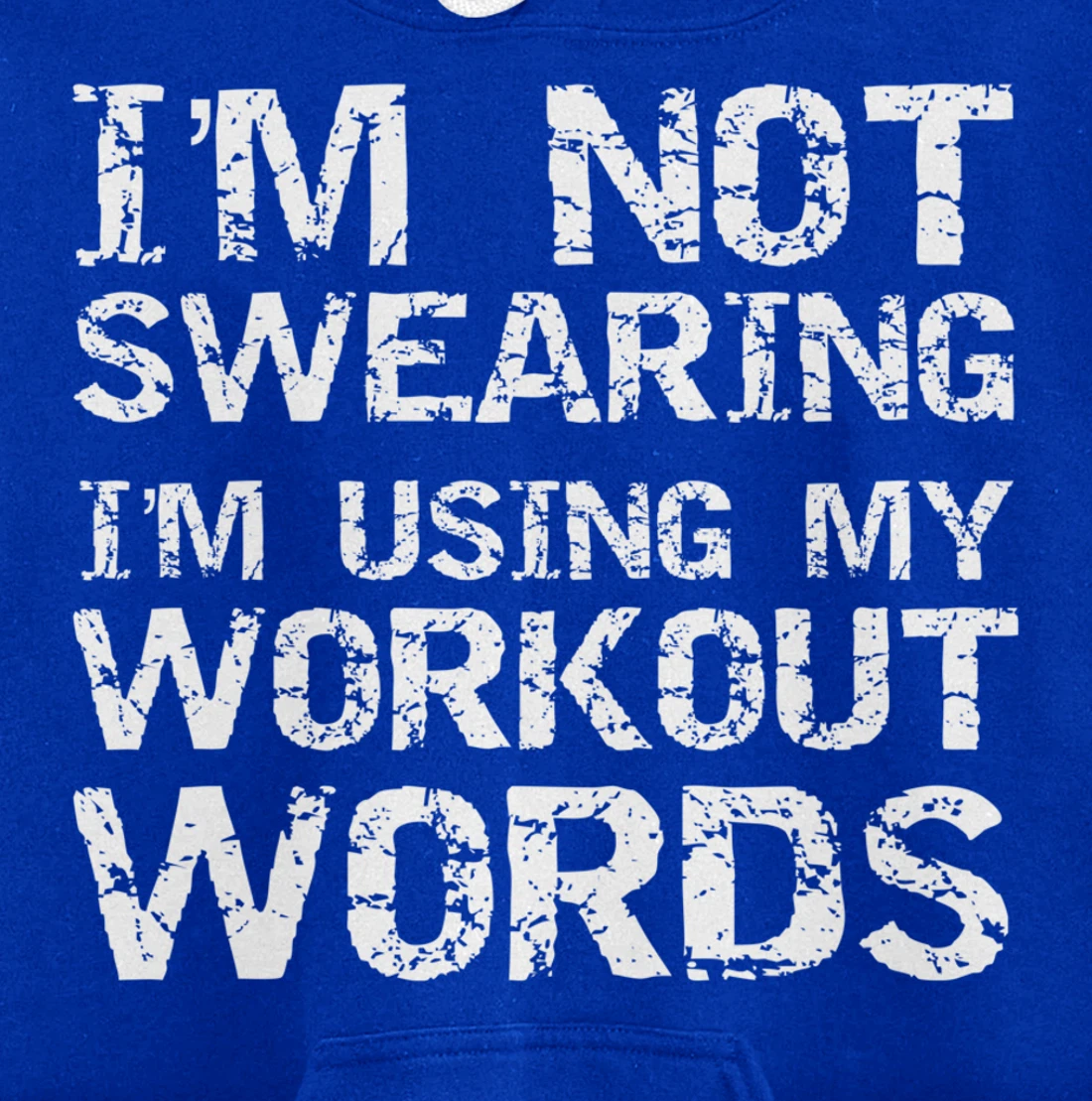 Funny Saying I'm Not Swearing I'm Using My Workout Words Pullover Hoodie