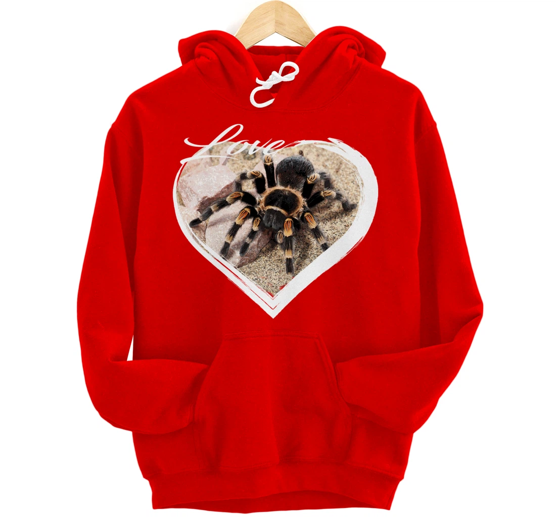 Love Tarantula Lover Hairy Spiders Pullover Hoodie