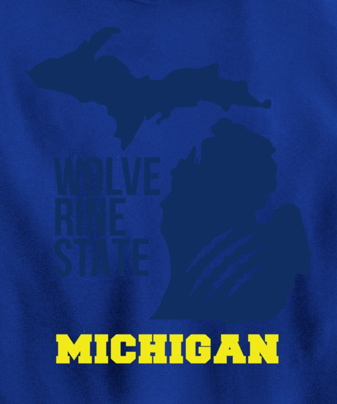 Michigan Silhouette Outline The Wolverine State Pride Gift Pullover Hoodie