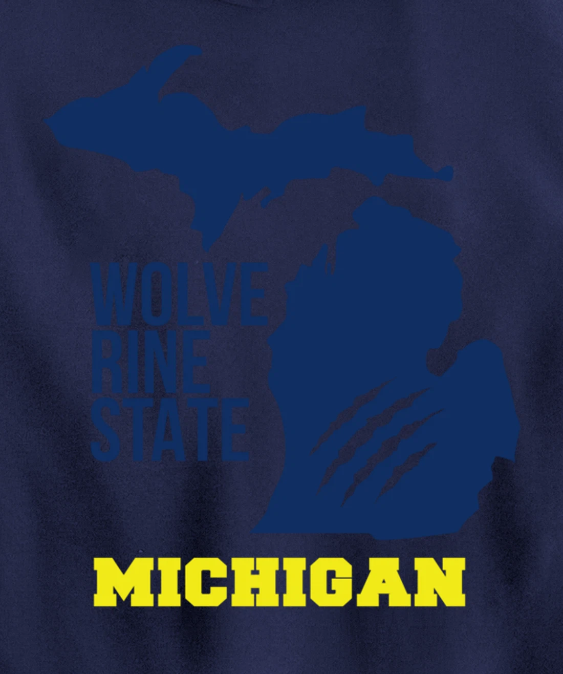 Michigan Silhouette Outline The Wolverine State Pride Gift Pullover Hoodie