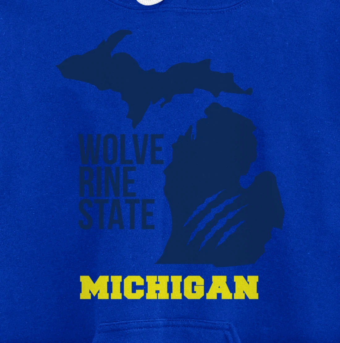 Michigan Silhouette Outline The Wolverine State Pride Gift Pullover Hoodie