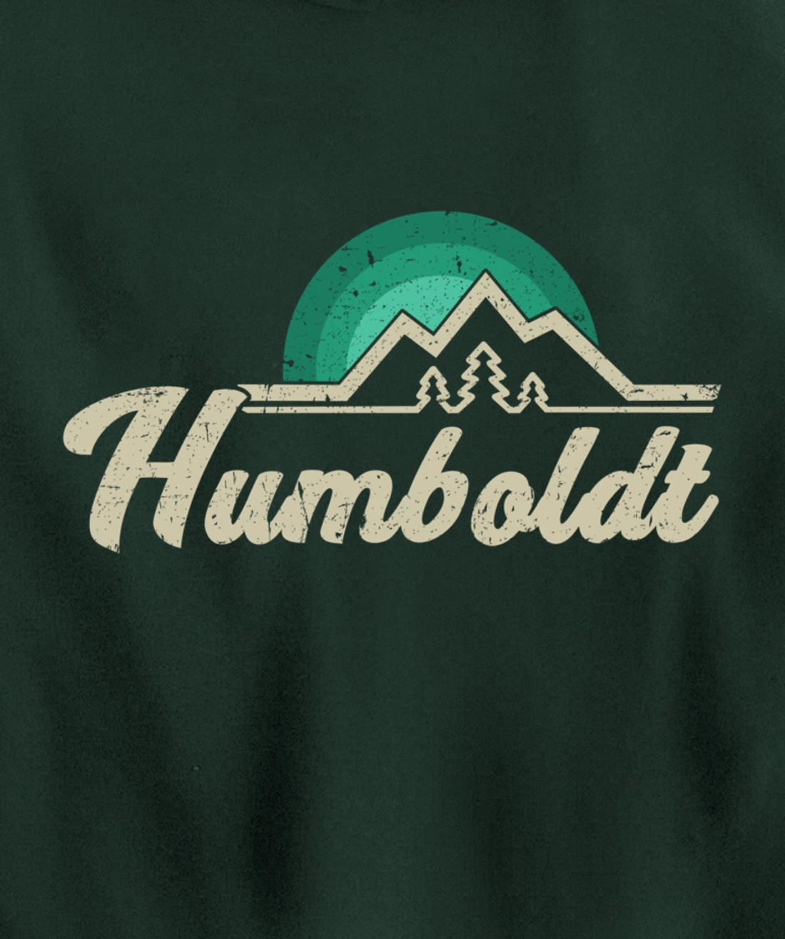 Humboldt California retro vintage gift idea Pullover Hoodie