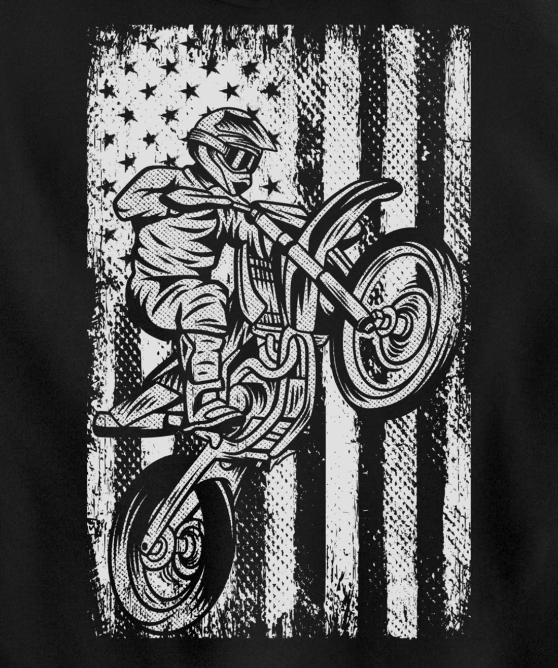 Motocross Shirts USA American Flag Dirtbike Shirt Supercross Pullover Hoodie