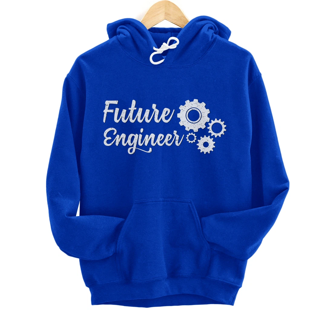 Future Engineer with Gears Student Pullover Hoodie