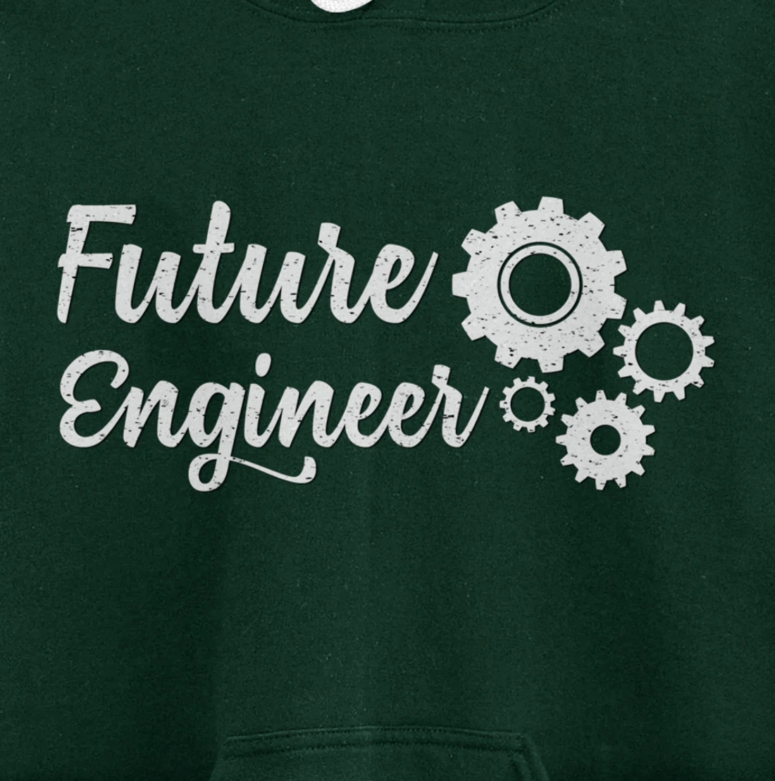 Future Engineer with Gears Student Pullover Hoodie