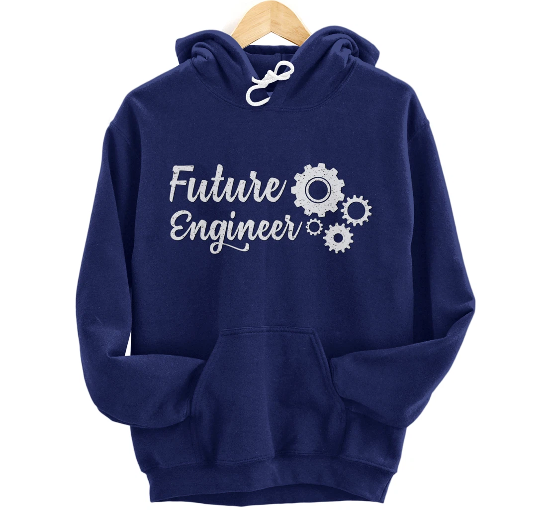 Future Engineer with Gears Student Pullover Hoodie