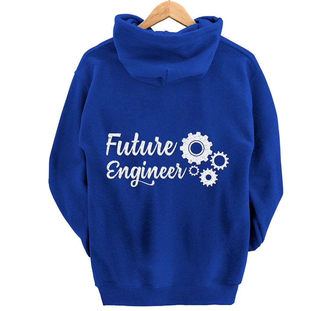 Future Engineer with Gears Student Pullover Hoodie