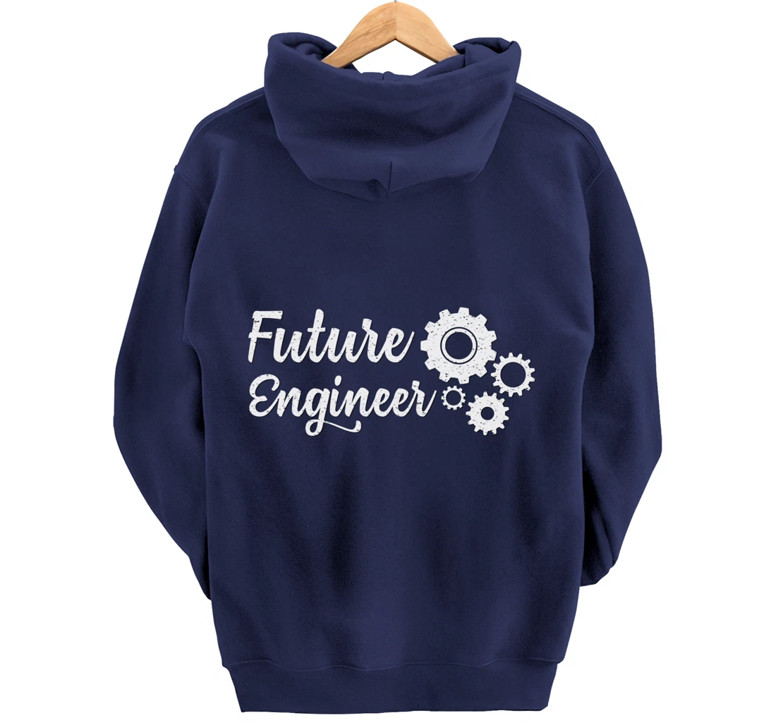 Future Engineer with Gears Student Pullover Hoodie
