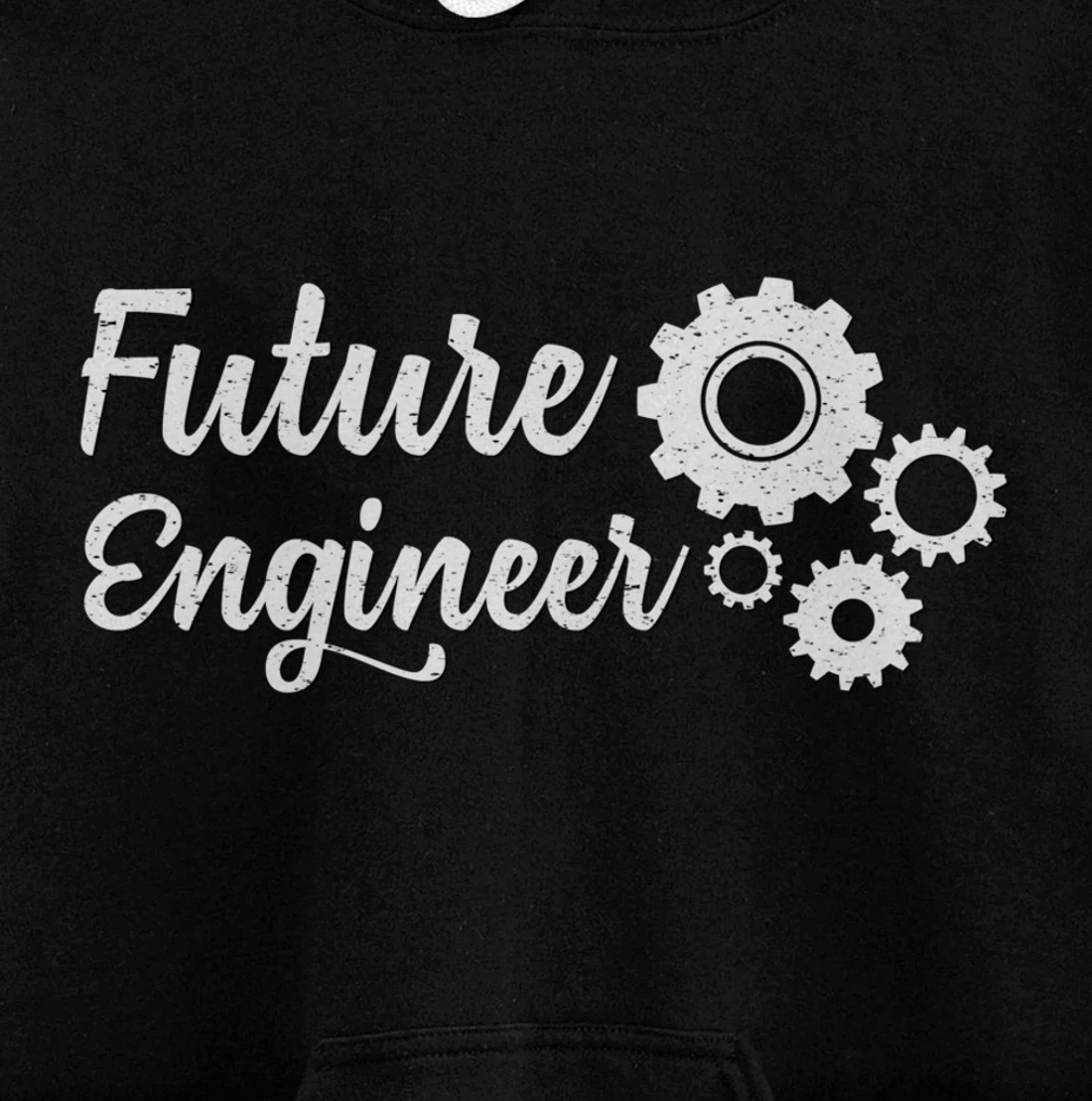 Future Engineer with Gears Student Pullover Hoodie